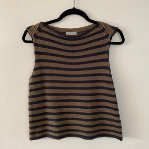 Vince Knitted Striped Tank